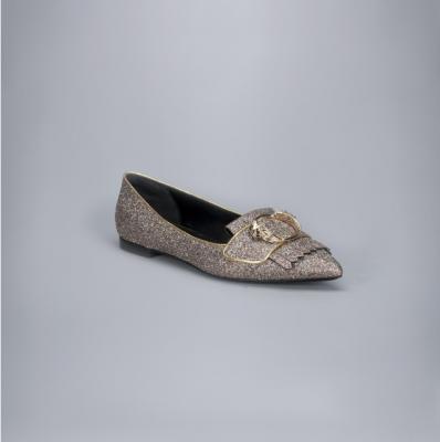 Lion Fringe Ballet Flat - Roberto Cavalli 