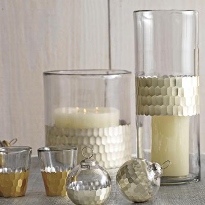 Plated Glass Hurricane - Serena & Lily