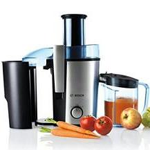  Bosch MES3500GB Juicer, 700 W, 2 Litre, Blue/Stainless Steel