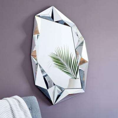 Faceted Asymmetrical Wall Mirror west elm