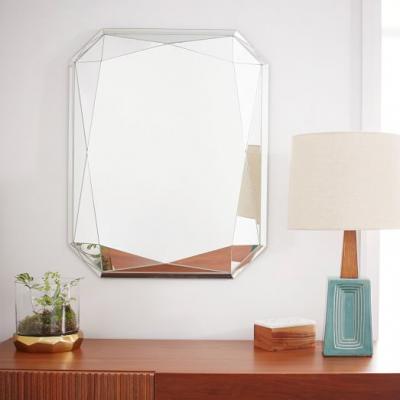 Faceted Mirror - Emerald Cut west elm