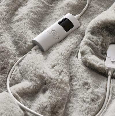 Faux Fur Heated Blanket