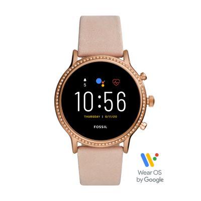 Gen 5 Smartwatch Julianna HR Blush Leather - FTW6054 - Fossil