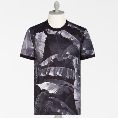 V-neck tee Dolce&Gabbana - men - PRINTED COTTON T-SHIRT palm print