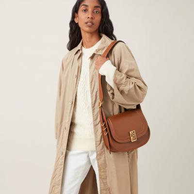 Sadie Satchel Tan Silky Calf Women Mulberry