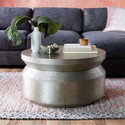 Hammered Metal Accordion Coffee Table west elm
