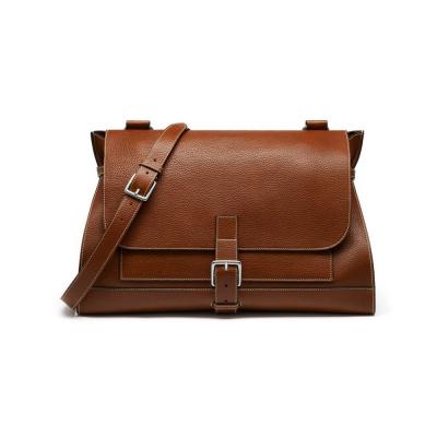 Chiltern Satchel Oak Natural Grain Leather - Mulberry