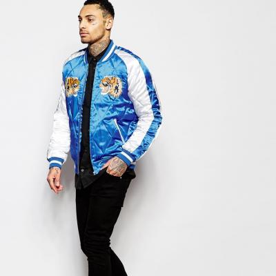 ASOS Bomber Jacket with Tiger Embroidery