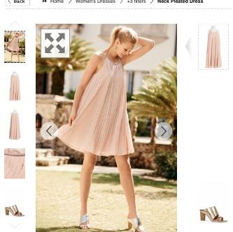 NEXT Neck Pleated dress