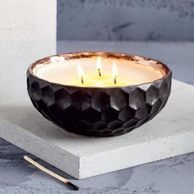 Global Ceramic Bowl Candle - Black Sand west elm