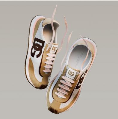 Mixed-material DG CUSHION sneakers