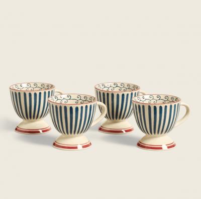 Kintaro Mugs, Set of Four – Indigo