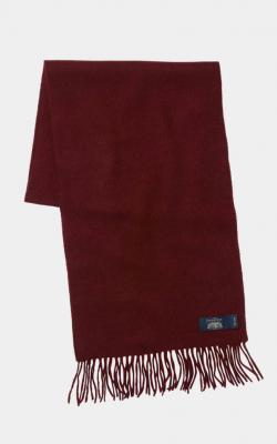 Burgundy Wool Scarf