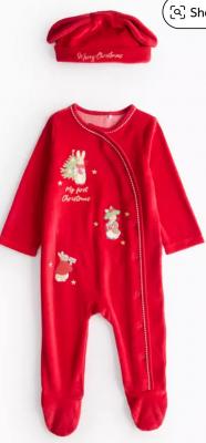 Peter Rabbit Red Sleepsuit & Hat Set Newborn