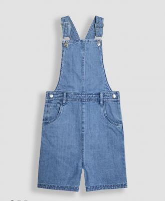 Denim Blue Denim Short Dungarees 