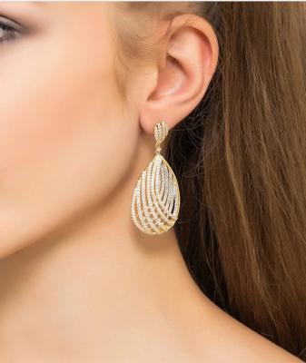 VORTEX TEARDROP EARRING GOLD