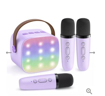 YLL Upgraded Mini Karaoke Machine with 3 Wireless Microphones Toy for Kids