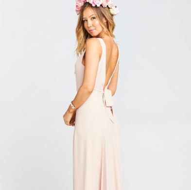 Jenn Bridesmaids Dress ~ Dusty Blush Crisp Show Me Your MuMu