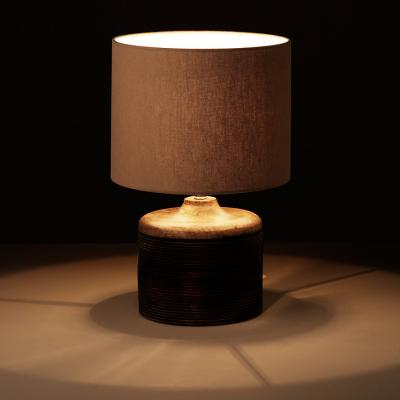 John Lewis Ira Ribbed Wooden Table Lamp