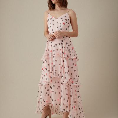 Polkadot Tiered Maxi Dress Karen Millen