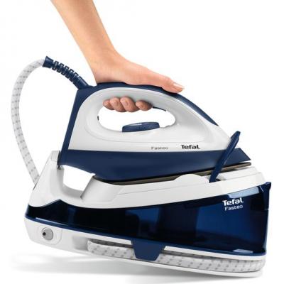 TEFAL Fasteo SV6040 Steam Generator Iron - Blue & White