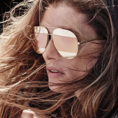 DiorSplit Two-Tone Metallic Aviator Sunglasses