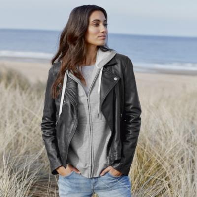 Leather Biker Jacket - The White Company