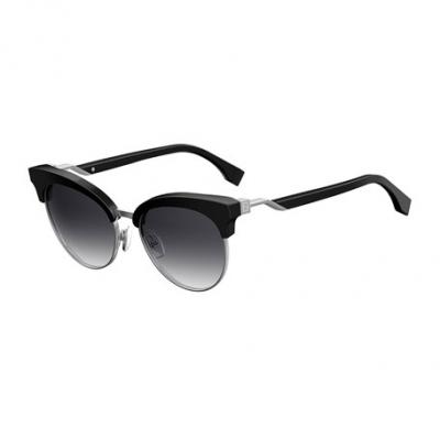 Fendi Square Semi-Rimless Sunglasses