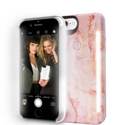 LuMee Limited Edition iPhone 8 Photo-Lighting Duo Case, Pink Quartz