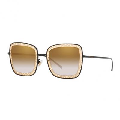 Dolce & Gabbana Mirrored Square Sunglasses w/ Metal Cutouts