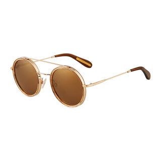 BCBGMAXAZRIA Round Metal/Acetate Sunglasses