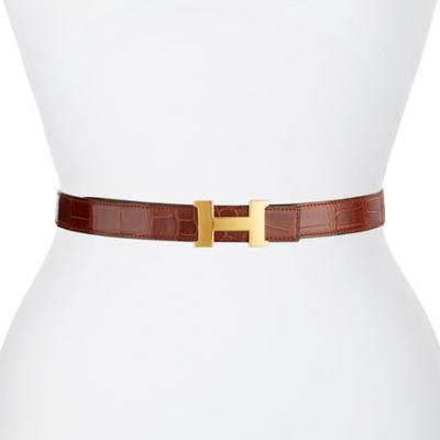 Hermès Alligator Constance Leather Belt