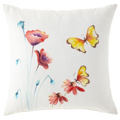Eastern Accents Hand-Painted Butterfly Pillow, 22