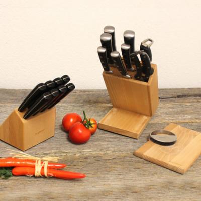 BergHOFF 20-piece Stainless Steel Knife Set with Block & Cutting Board - Black