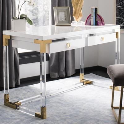 Safavieh Darliela Two-Drawer Acrylic Desk