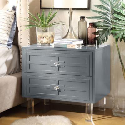Inspired Home 2-Drawer Side Table