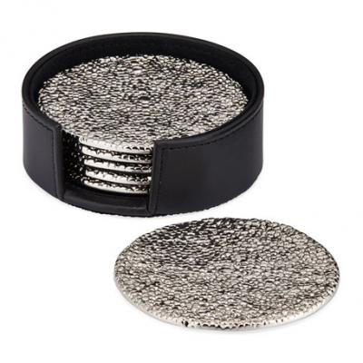 Michael Aram Molten Coasters w/ Case, Set of 6