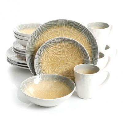 Gibson Elite Shaolin Court 16-Piece Dinnerware Set