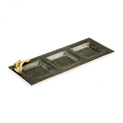 Michael Aram Gold Feather Trio Platter