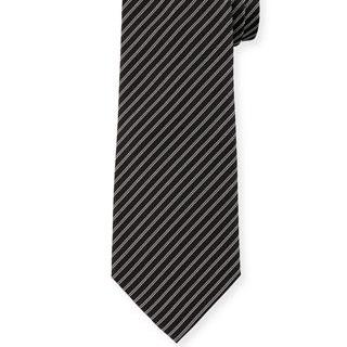 Armani Collezioni Herringbone-Stripe Silk Tie
