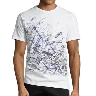 Burberry Squiggles Graphic Cotton T-Shirt