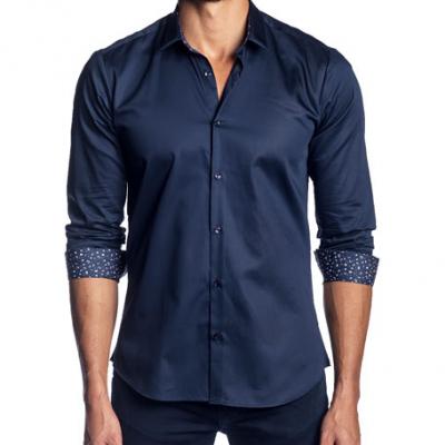 Jared Lang Mens Semi-Fitted Woven Shirt