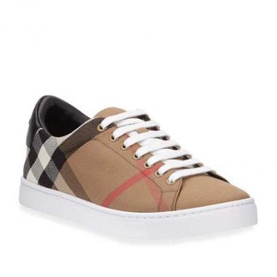 Burberry Mens Low-Top Check Sneakers