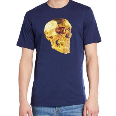 Robert Graham Mens Gunpowder Skull Cotton T-Shirt