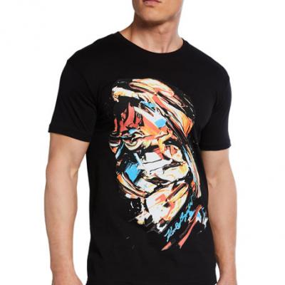 Karl Lagerfeld Paris Paint-Strokes Logo Graphic Tee