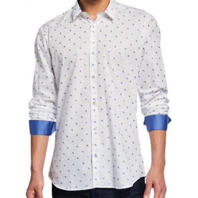 Jared Lang Mens Embroidered Sport Shirt
