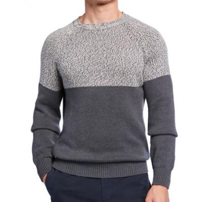 Brunello Cucinelli Mens Colorblock Cotton Sweater
