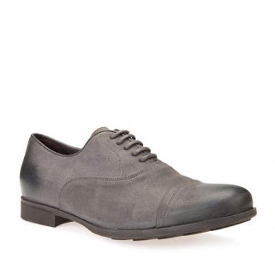 Geox Mens Suede Oxford Dress Shoes