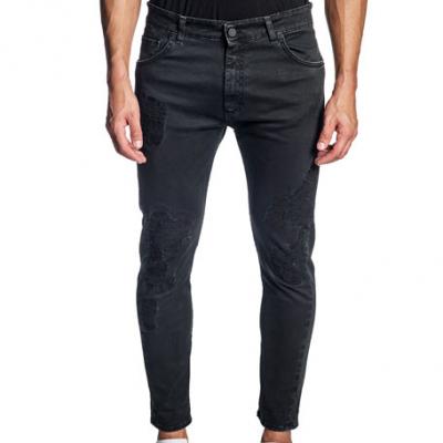 Jared Lang Mens Ripped Skinny Denim Jeans