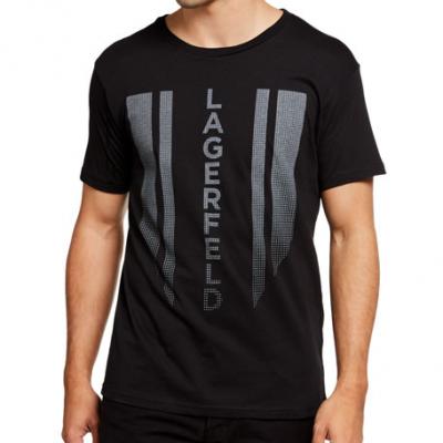 Karl Lagerfeld Paris Mens Logo Arrow Graphic T-Shirt